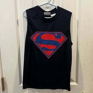 Boys Sleeveless Superman Tee